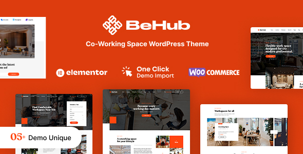 BeHub | Coworking Space WordPress Theme Logo