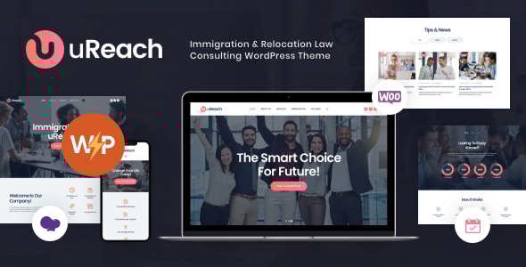 uReach | Immigration & Relocation Consulting WordPress Theme Logo